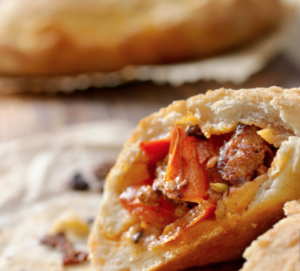 Photo of the famous cheese slipper for Super Bowl party spread.