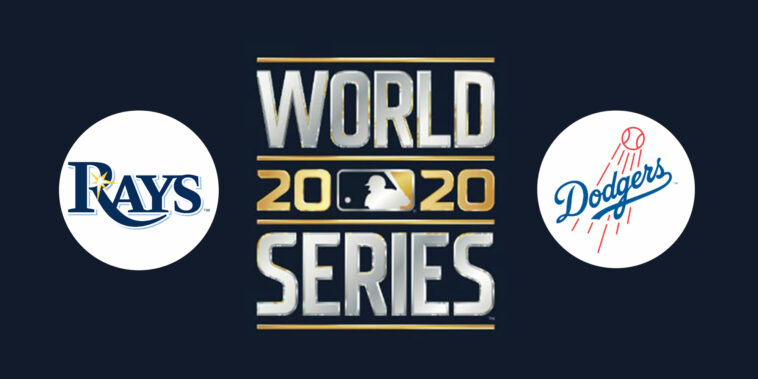 World Series Rays Dodgers logo