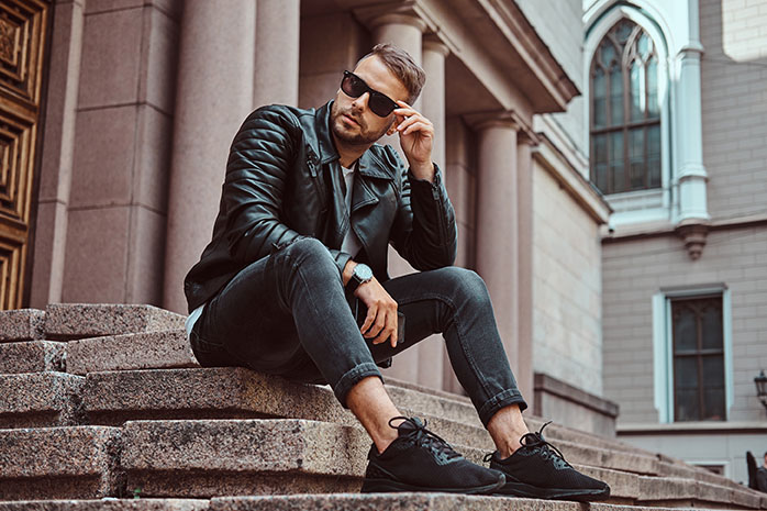 guy in stylish summer fashion