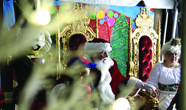 photo of Santa Claus at WinterFest in 2018