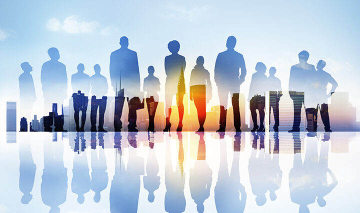 Silhouettes of Business People