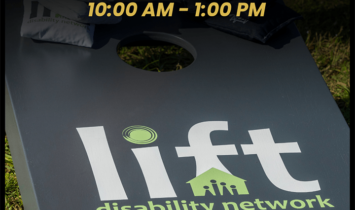 The flyer for the cornhole tournament.