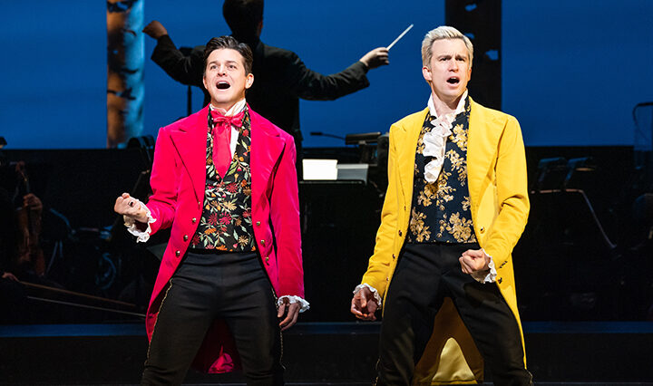 Photo of Jason Forbach and Gavin performing in the musical Into the Woods, composed by Stephen Sondheim