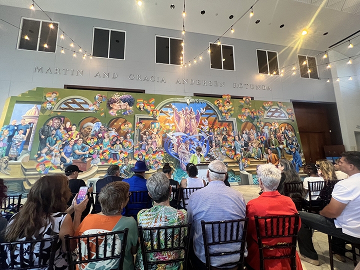 A photo of the "Inspiration Orlando United" mural embodies the spirit of unity and resilience that the city of Orlando displayed in the wake of the tragedy.