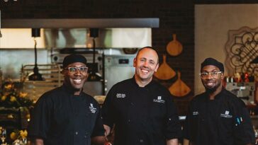 three Hamilton's Kitchen chefs