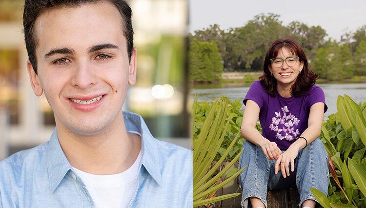 Siena Forrester, a West Orange High School senior, and Cruz Donovan, a University of Central Florida sophomore, both Daniel Mills Apprentices.