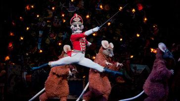 Photo of the Nutcracker in honor of holiday theater performances.