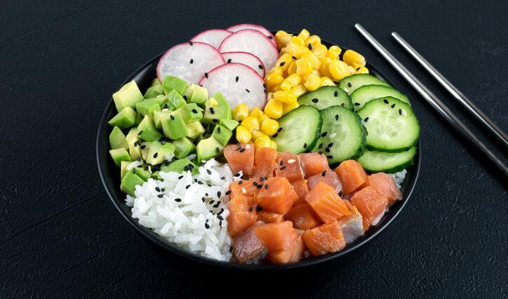 salmon poke bowl