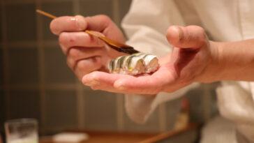 Japanese Chef Making Sushi and Sashimi 2024 Michelin Guide Florida.