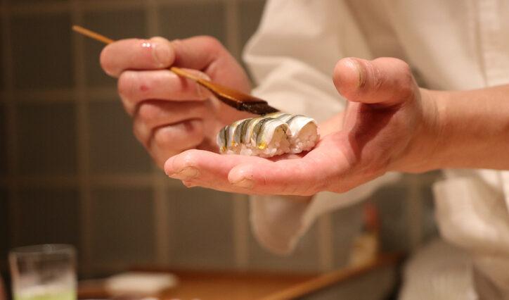 Japanese Chef Making Sushi and Sashimi 2024 Michelin Guide Florida.