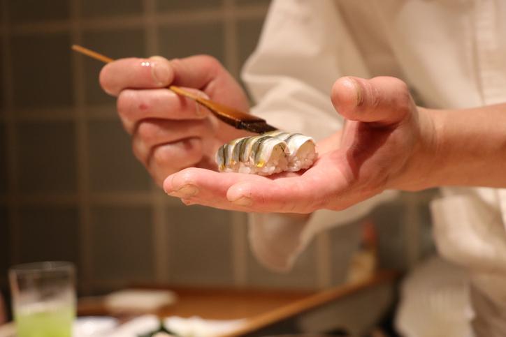 Japanese Chef Making Sushi Japanese Michelin Star Restaurant Sushi Restaurant - Central Florida Lifestyle Japanese Chef Making Sushi and Sashimi 2024 Michelin Guide Florida.