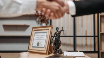 Two people shaking hands